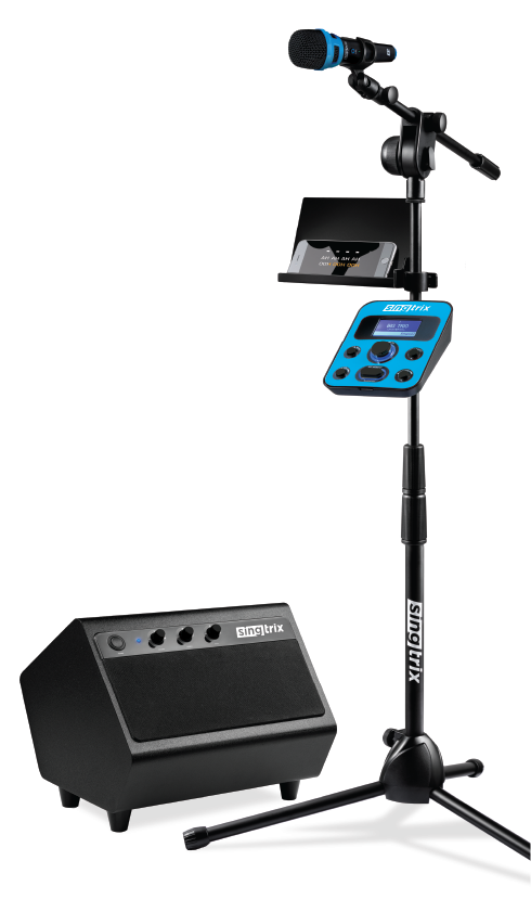 Singtrix Sing Trix Party Bundle shops Karaoke System with Mic, With Stand